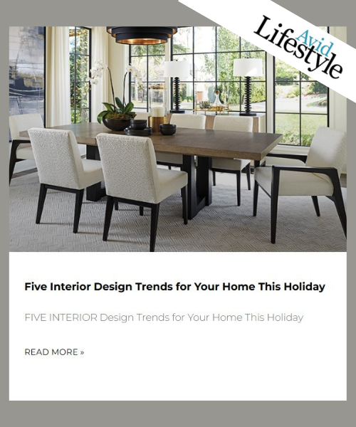 Five Interior Design Trends for your Home This Holiday